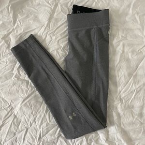under armour heathered gray leggings, size XS